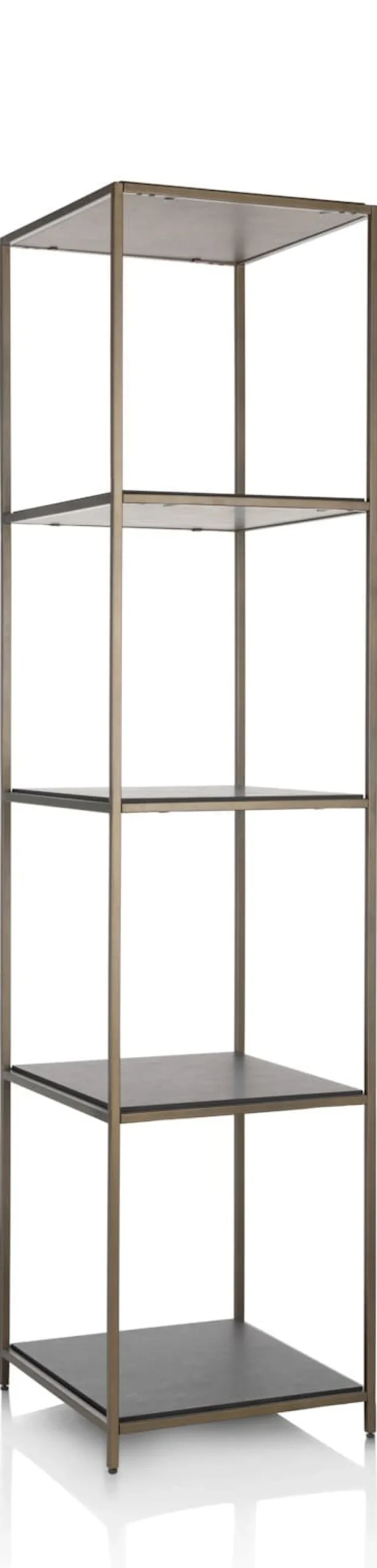 Stand up rek 45x50x193cm in de kleur Goud - COCOmaison