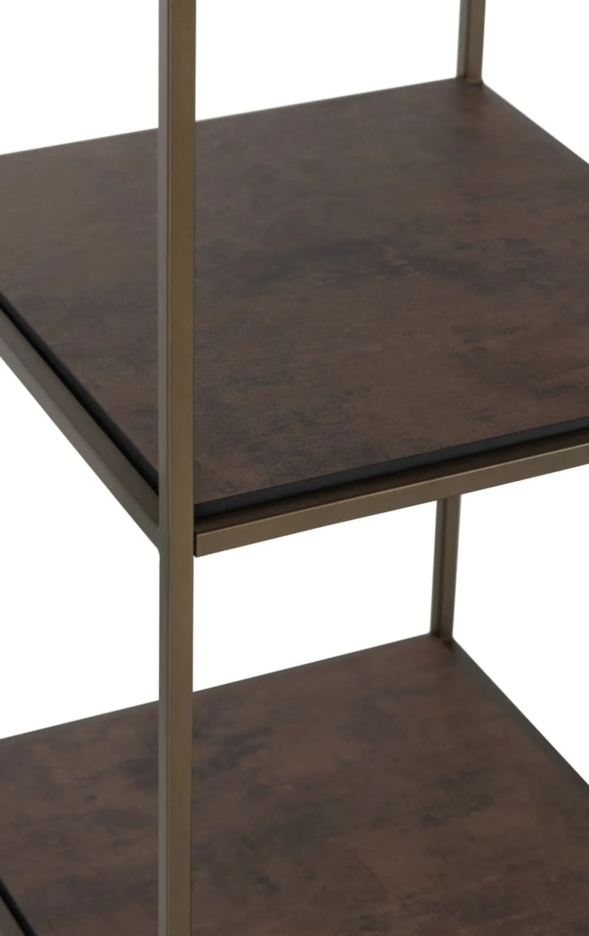 Stand up rek 45x50x193cm in de kleur Goud - COCOmaison