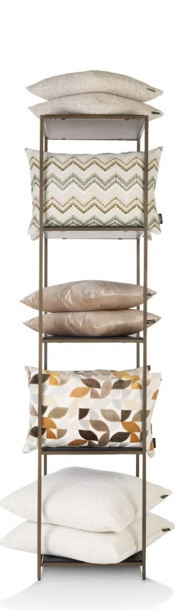 Stand up rek 45x50x193cm in de kleur Goud - COCOmaison