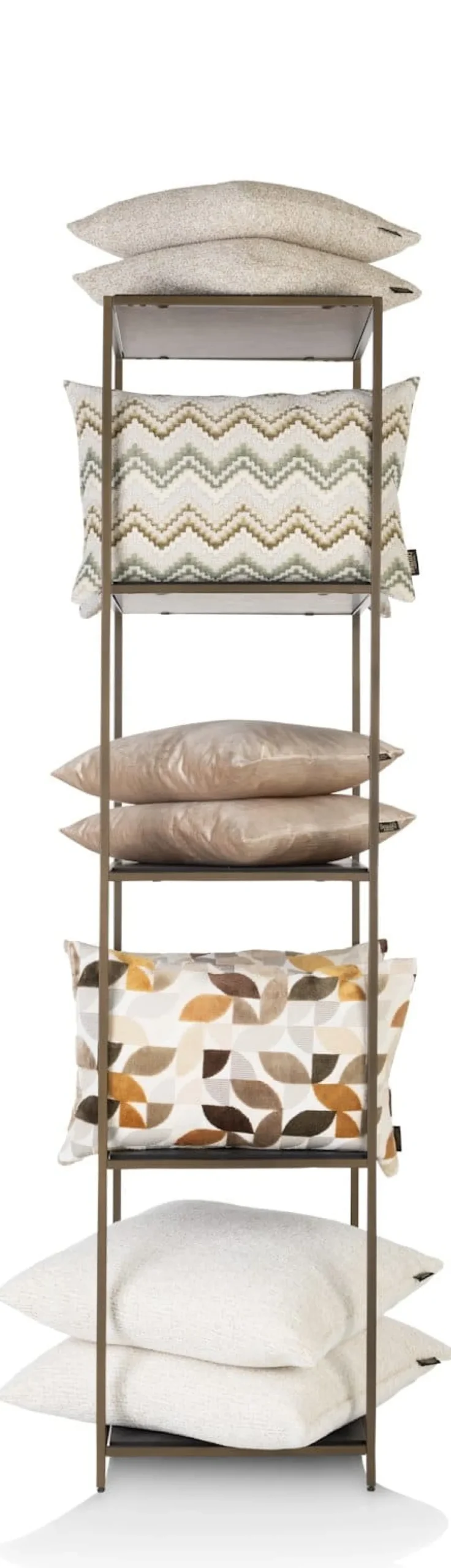 Stand up rek 45x50x193cm in de kleur Goud - COCOmaison