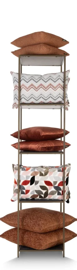 Stand up rek 45x50x193cm in de kleur Goud - COCOmaison