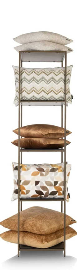 Stand up rek 45x50x193cm in de kleur Goud - COCOmaison