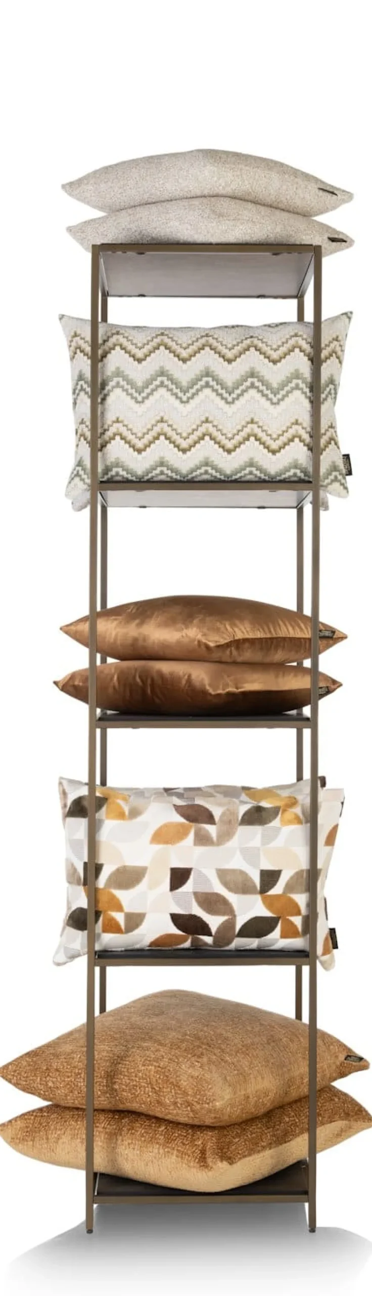 Stand up rek 45x50x193cm in de kleur Goud - COCOmaison