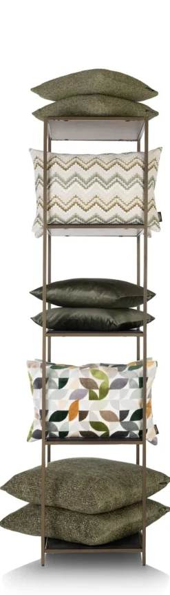 Stand up rek 45x50x193cm in de kleur Goud - COCOmaison