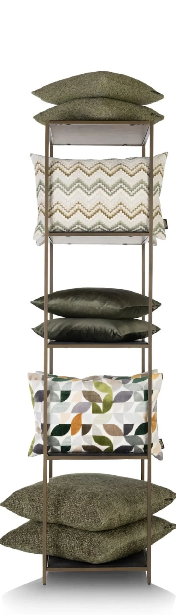 Stand up rek 45x50x193cm in de kleur Goud - COCOmaison
