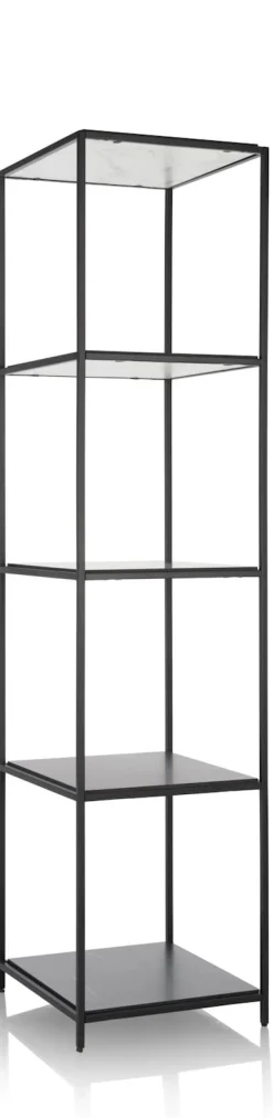 Stand up rek 45x50x193cm in de kleur Zwart - COCOmaison