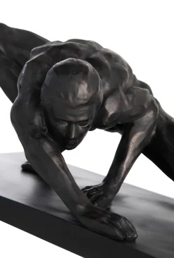 Stretching beeld H19cm in de kleur Zwart - COCOmaison