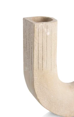 Suze vaas H16cm in de kleur Beige - COCOmaison