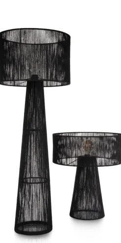 Tali tafellamp 1*E27 H57cm in de kleur Zwart - COCOmaison