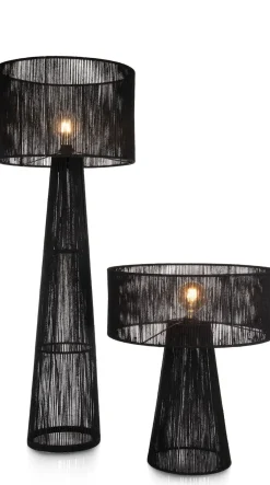 Tali tafellamp 1*E27 H57cm in de kleur Zwart - COCOmaison