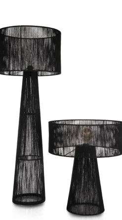 Tali tafellamp 1*E27 H57cm in de kleur Zwart - COCOmaison