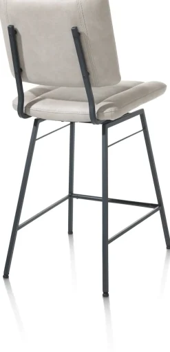 TATUM barstoel - draaibaar - stof Pala - lichtgrijs