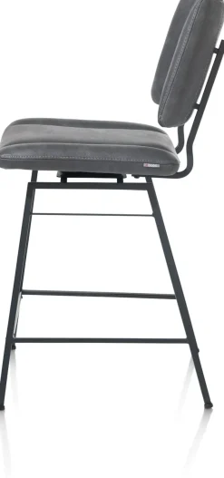 TATUM barstoel - draaibaar - stof Pala - antraciet