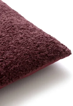 Teddy kussen 45x45cm in de kleur Rood - COCOmaison