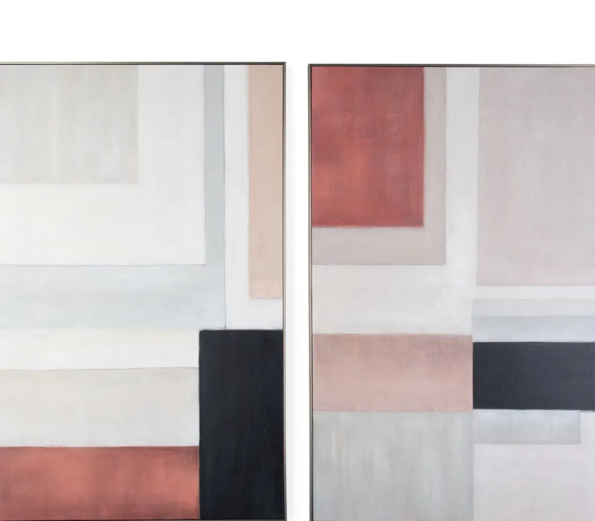 Tijn schilderij 90x140cm in de kleur Multi Color - COCOmaison