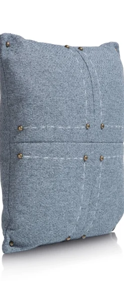 Timeless Avery kussen 50x50cm in de kleur Blauw - COCOmaison