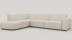 Tineo, hoekbank links - Livigno - Creme