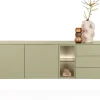 Trentino, Dressoir 210 cm. - 2-deuren + 3-laden + 2-niches - Olijf