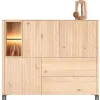Trenton, dressette 153 cm - 3-deuren + 2-laden + 2-niches - natural