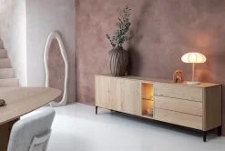 Trenton dressoir 240 cm - 2-deuren in de kleur Naturel - XOOON