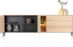 Trenton dressoir 240 cm - 2-deuren in de kleur Naturel - XOOON