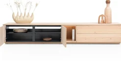 Trenton, Lowboard 270 cm. - 2-deuren + 2-laden + 1-niche - natural