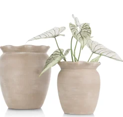 Wave pot H40cm in de kleur Beige - COCOmaison