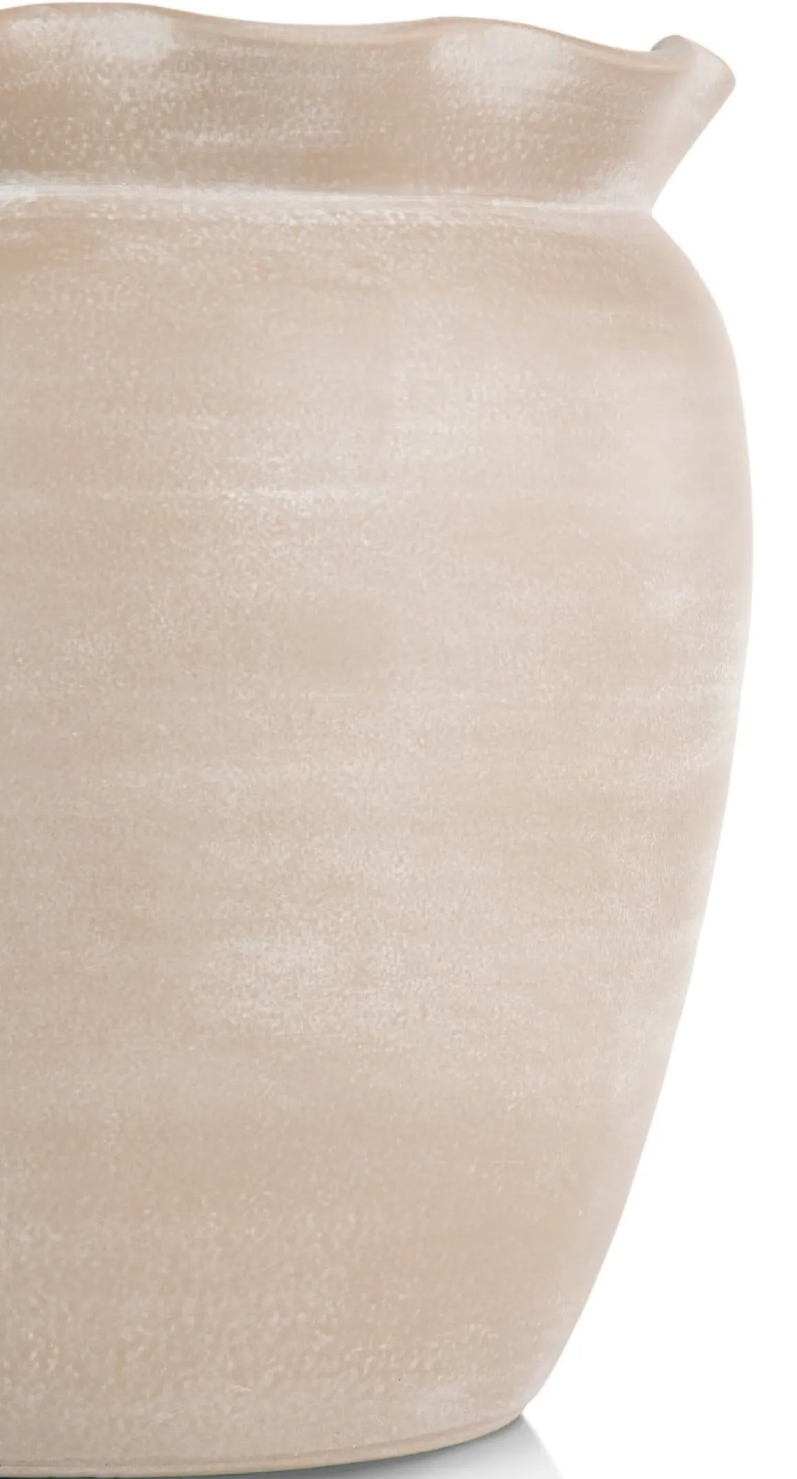 Wave pot H40cm in de kleur Beige - COCOmaison