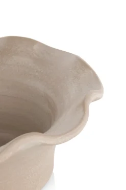 Wave schaal D25cm in de kleur Beige - COCOmaison