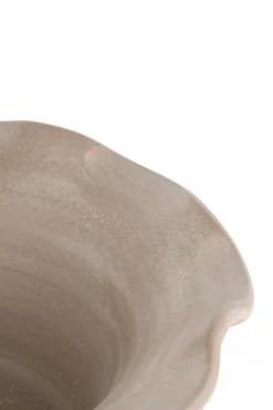 Wave schaal D25cm in de kleur Beige - COCOmaison