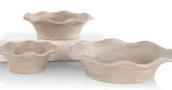 Wave schaal D25cm in de kleur Beige - COCOmaison