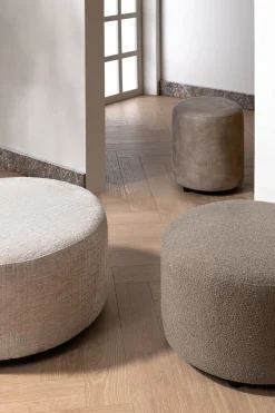 ZACH poef rond 80 cm - hoogte 40 cm | XOOON