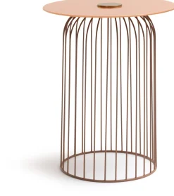 Zora bijzettafel (H51,5cm) in de kleur Oranje - COCOmaison